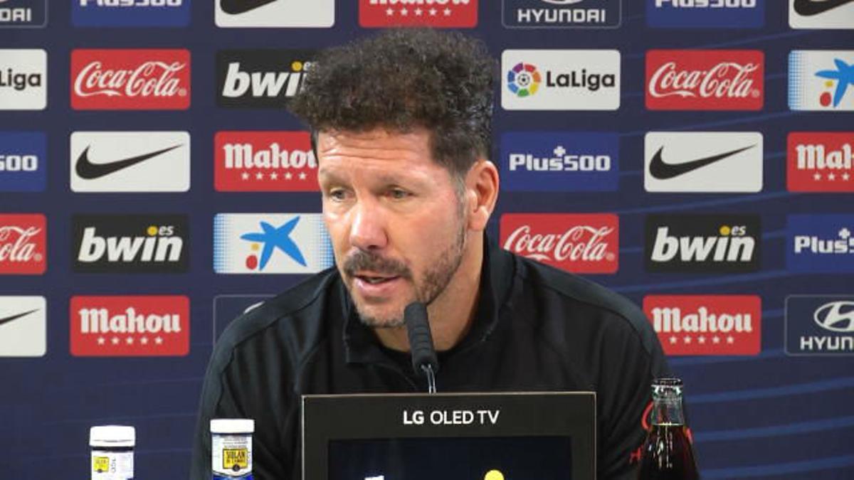 Simeone elogió la trayectoria del Barça en Liga