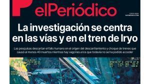 La portada de EL PERIÓDICO del 20 de enero de 2026