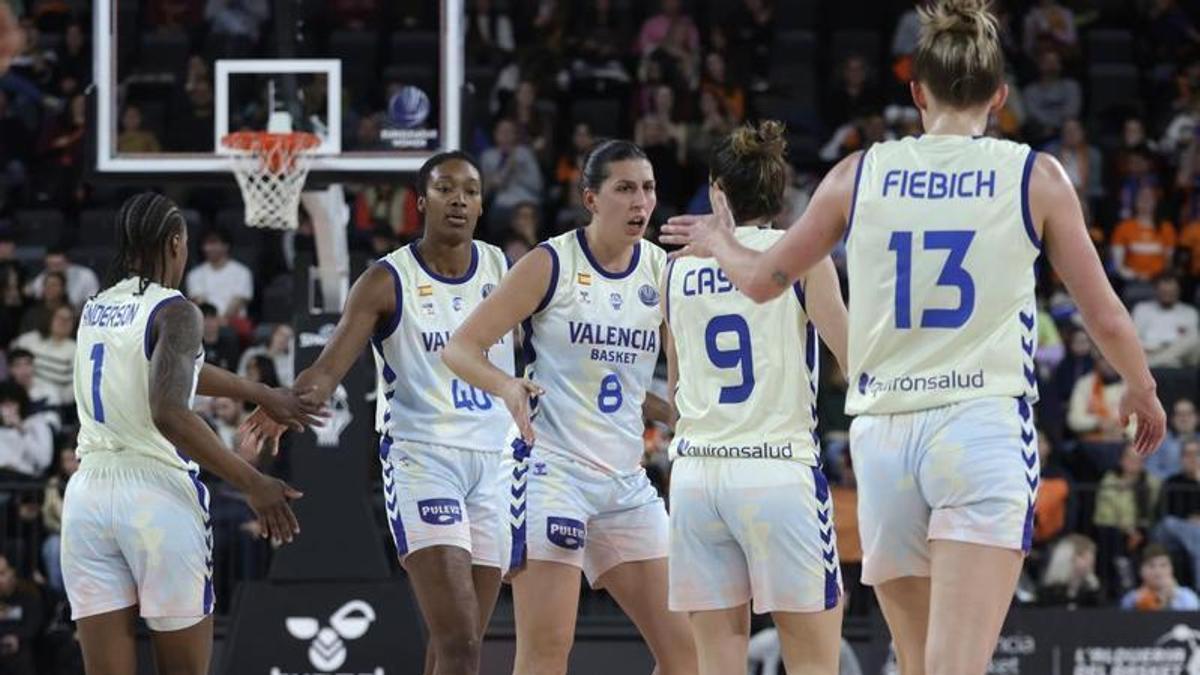 Valencia Basket durante el transcurso de un duelo