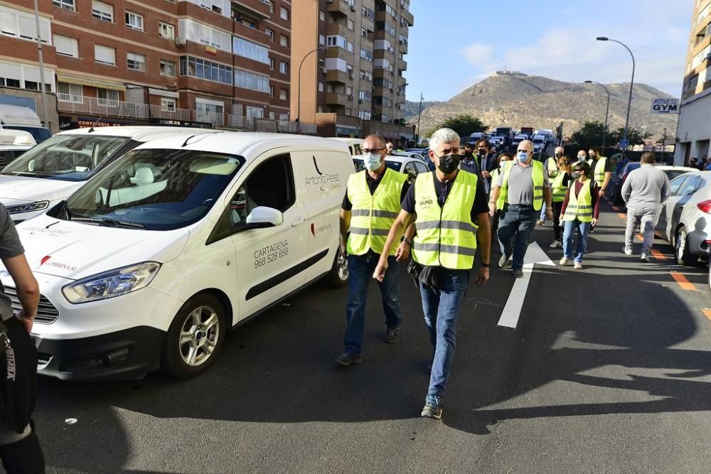 Protesta por el cierre de bares y restaurantes en Cartagena