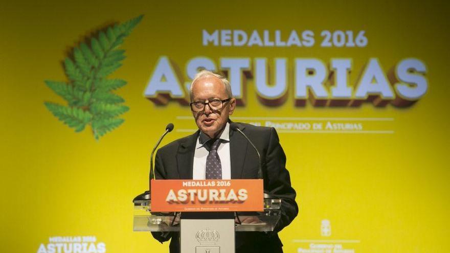 José Manuel Vaquero, durante la entrega de premios.