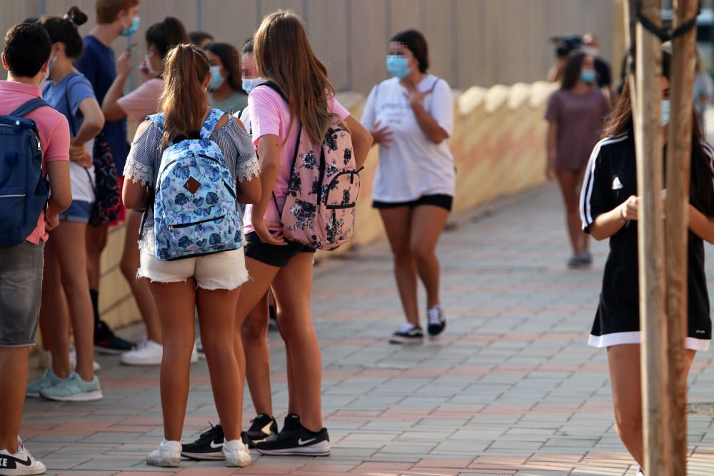 Vuelta a las clases en los institutos de Málaga