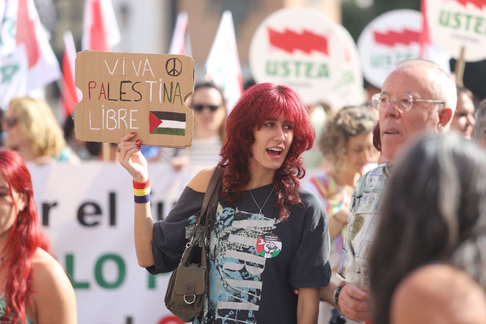 La manifestación estudiantil por Palestina, en imágenes