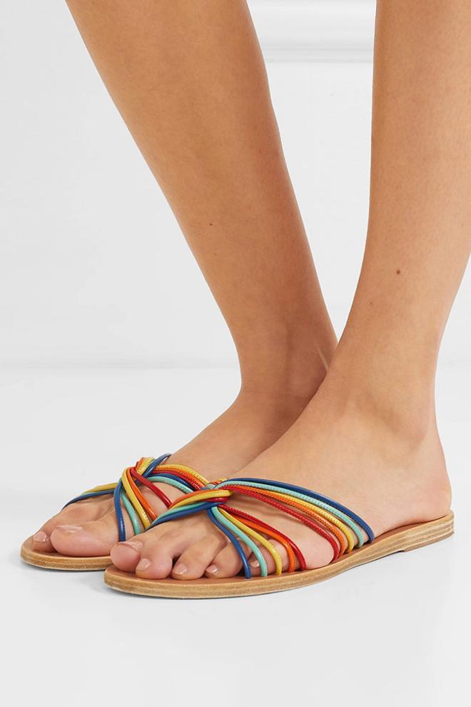 Las chanclas multicolor