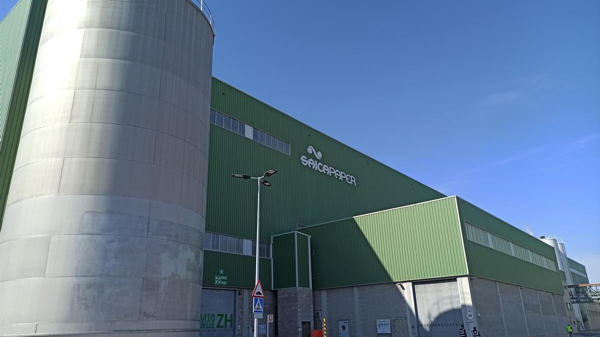 Instalaciones de la empresa Saica, en El Burgo de Ebro (Zaragoza).