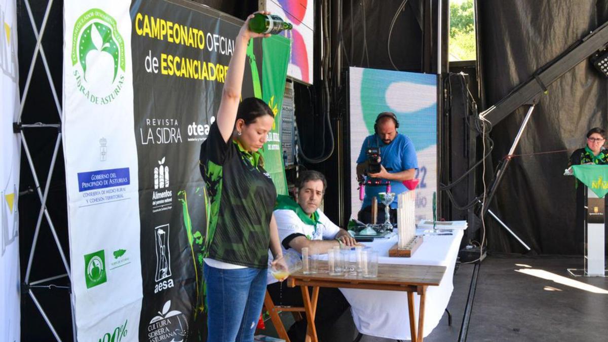 Alejandra Benegas, durante su participación en el certamen.