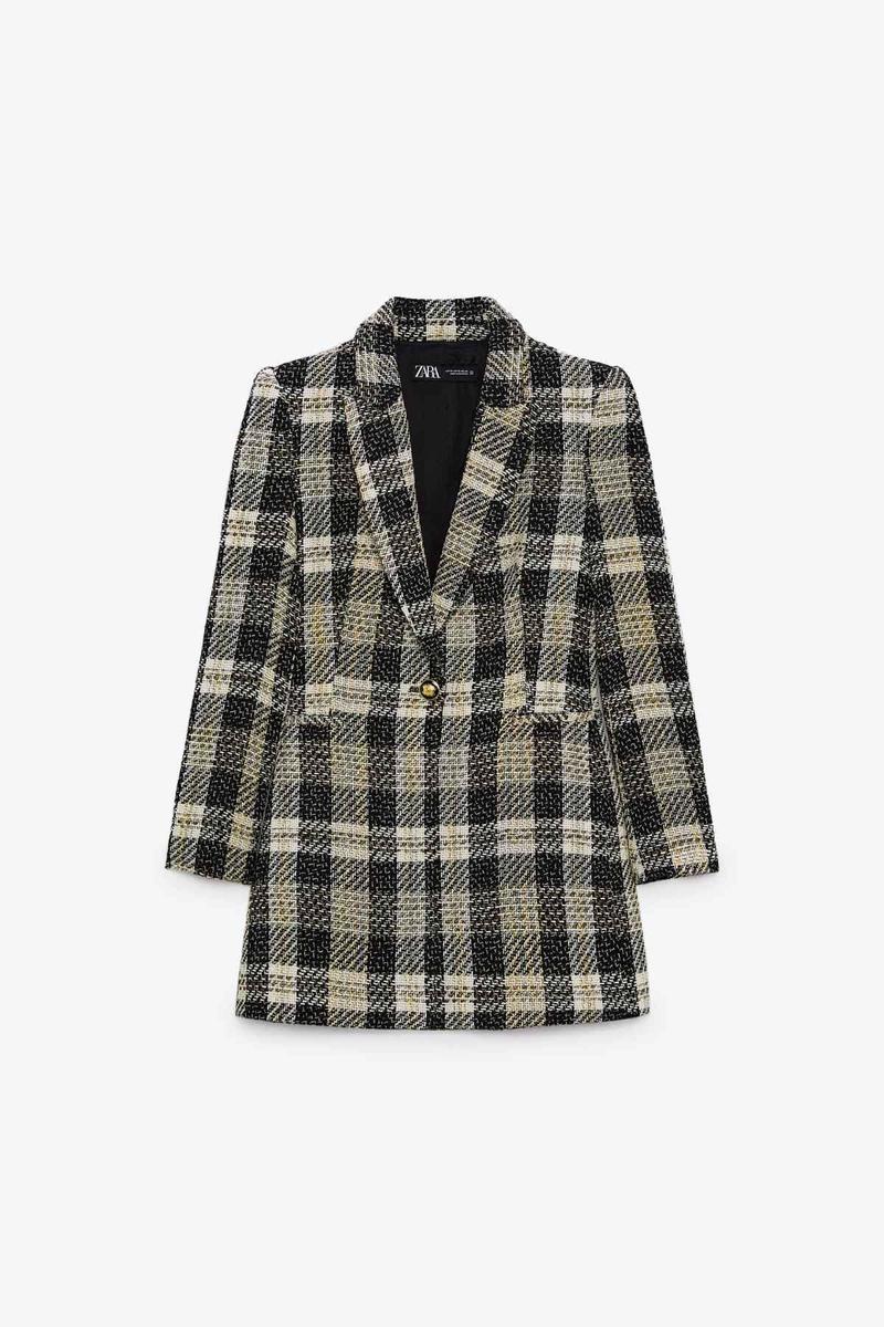 Blazer de cuadros de Zara