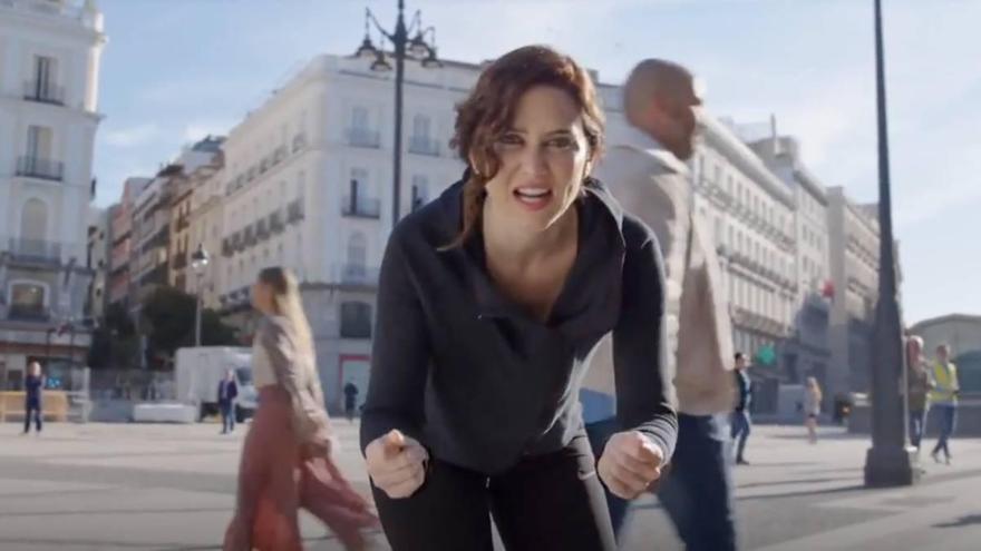 El &#039;Ganas&#039; de Ayuso, un vídeo de campaña en torno a su figura