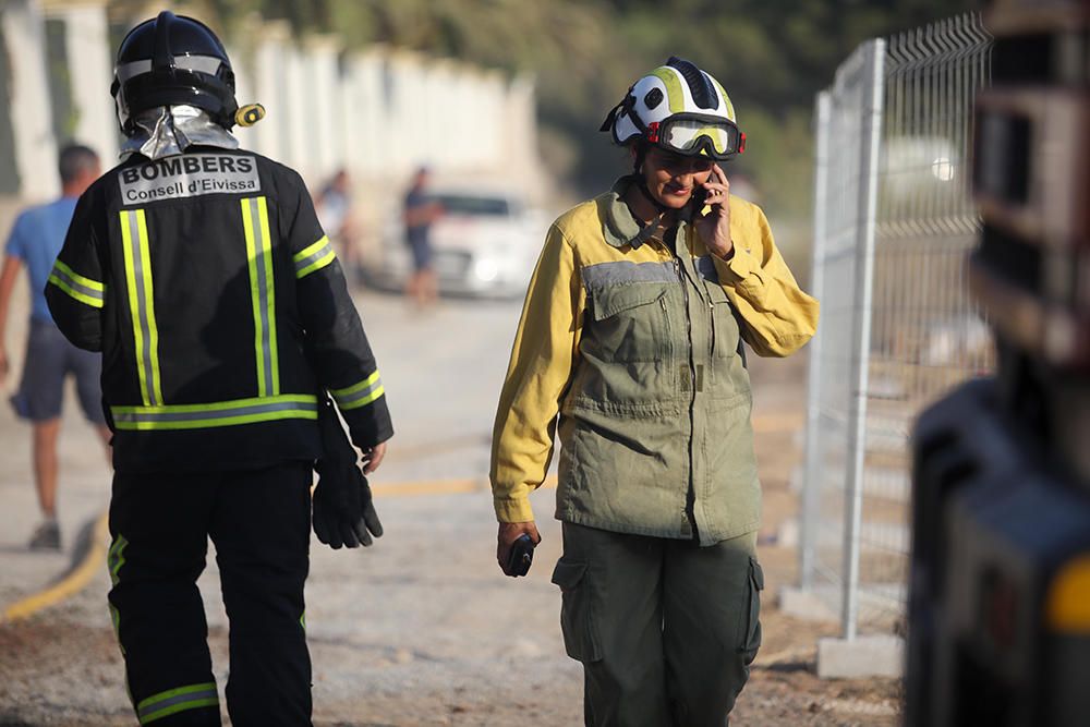 Incendio de un camión en Ibiza