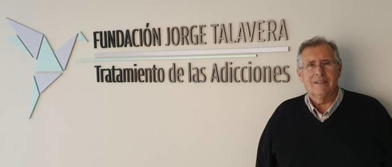 El empresario Jorge Talavera, en la sede de la Fundación que lleva su nombre.