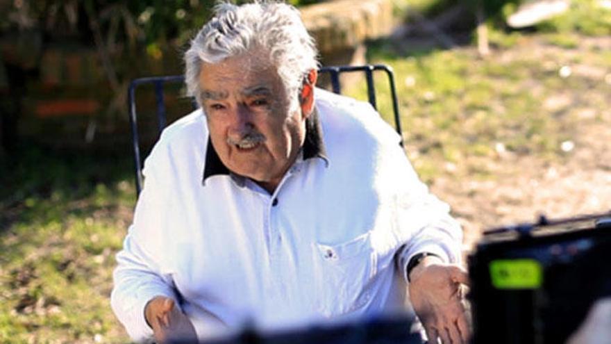 José Mujica durante el documental