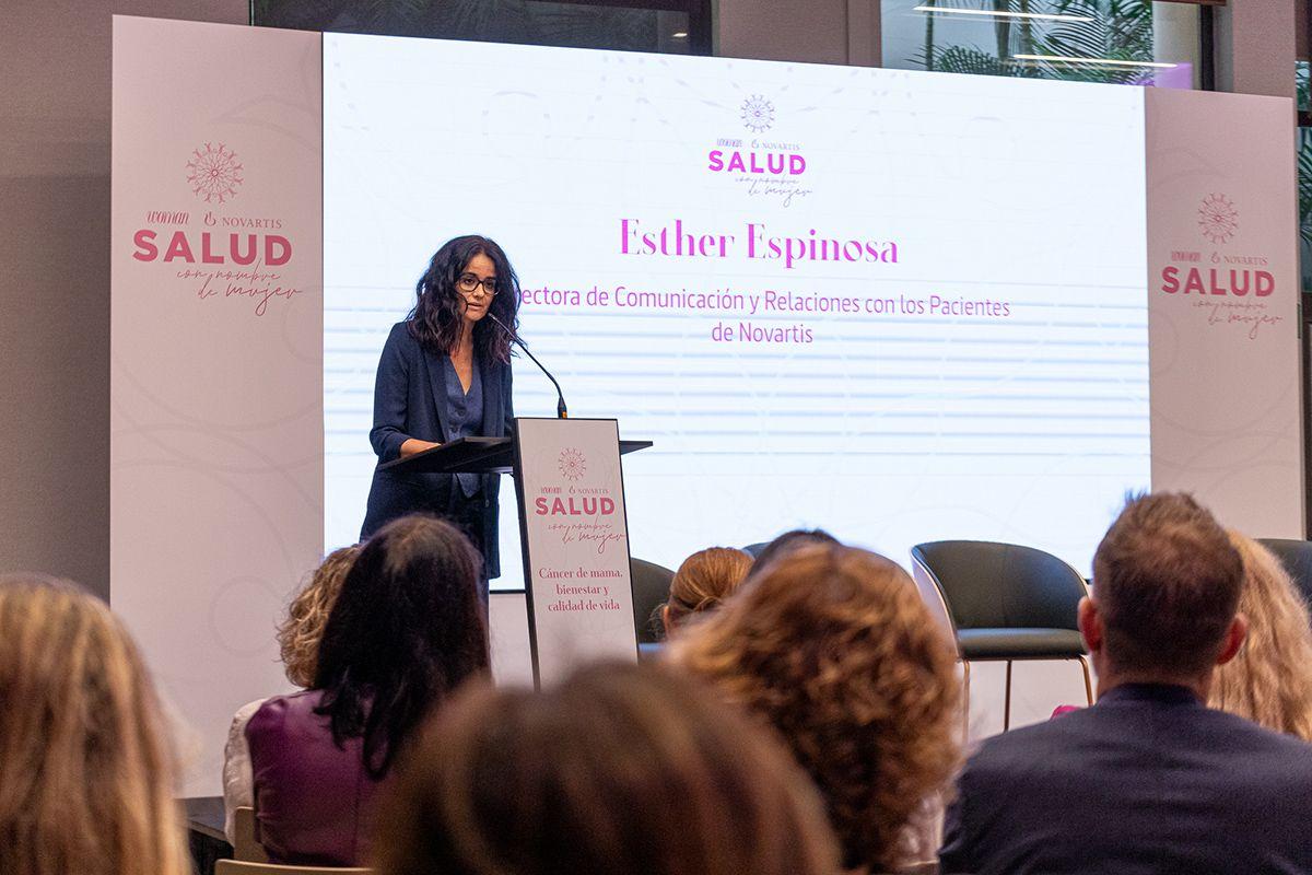 Esther Espinosa, directora de Comunicación y Relaciones con los Pacientes de Novartis