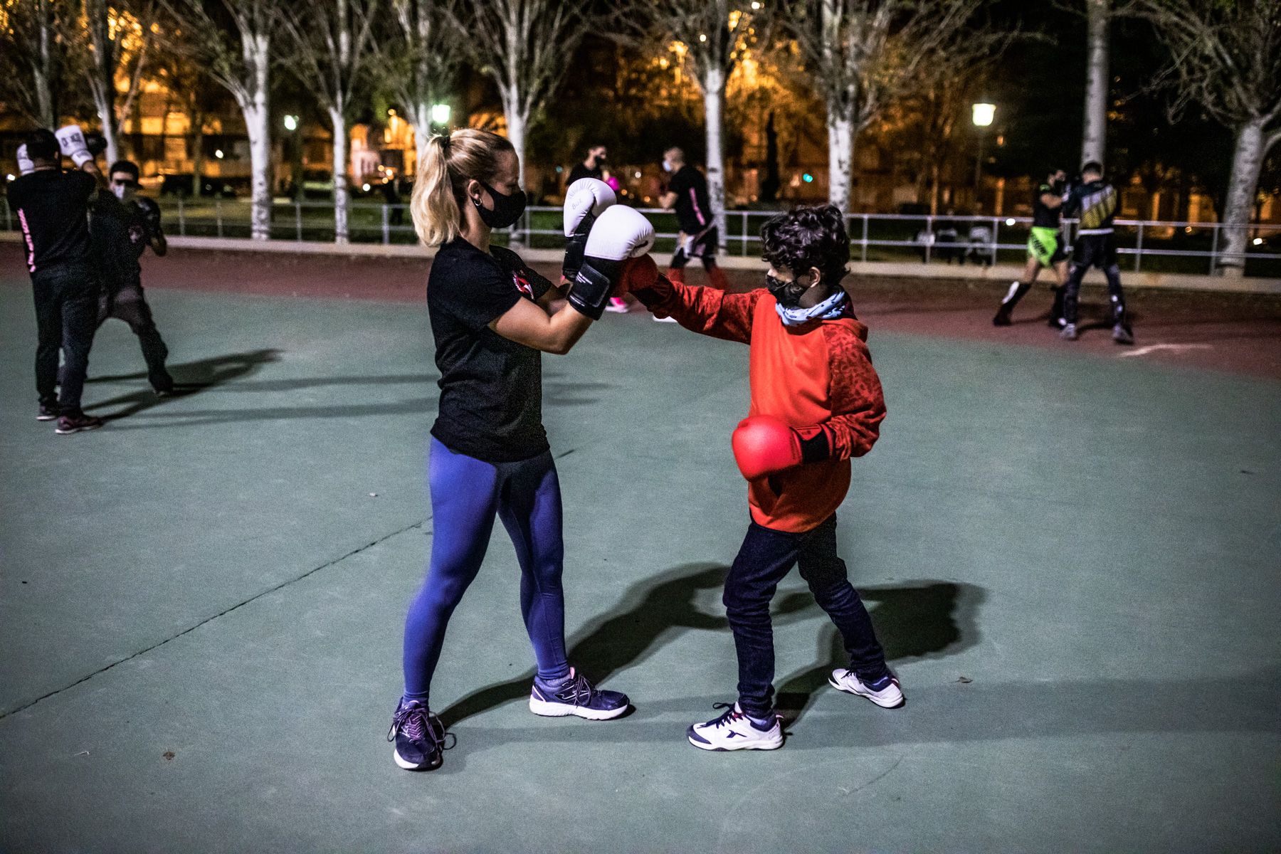 El parque León Felipe de Zamora se convierte en gimnasio