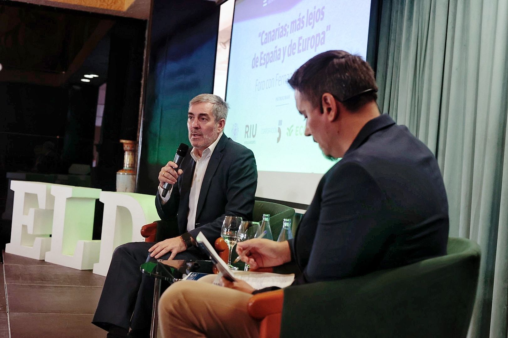 Fernando Clavijo en el Foro de El Día 'Canarias; más lejos de España y Europa'