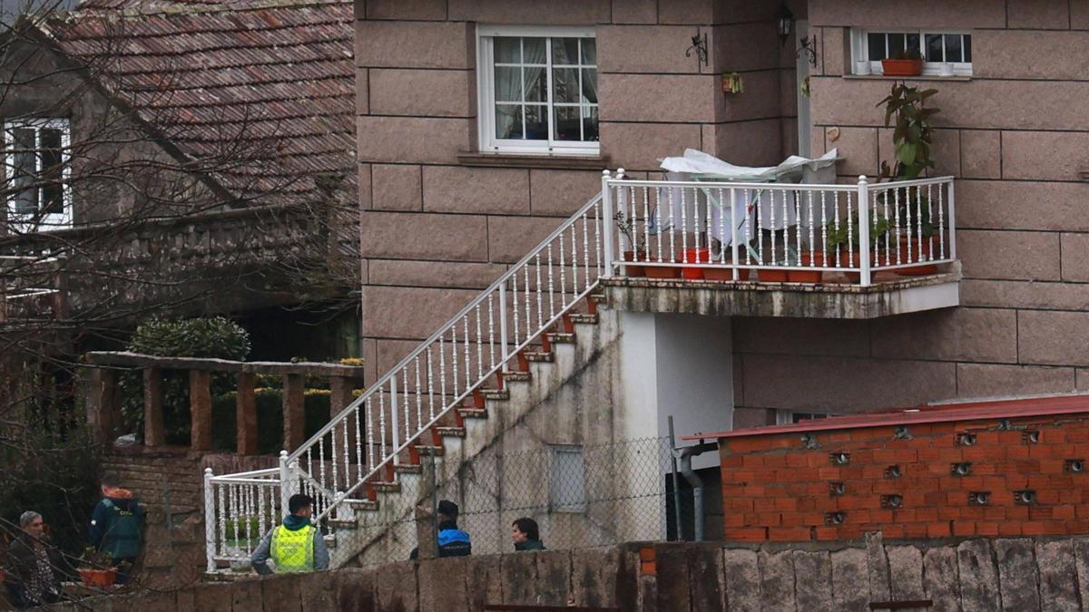 Vivienda en la que fue asesinada María Belén, en Mos.