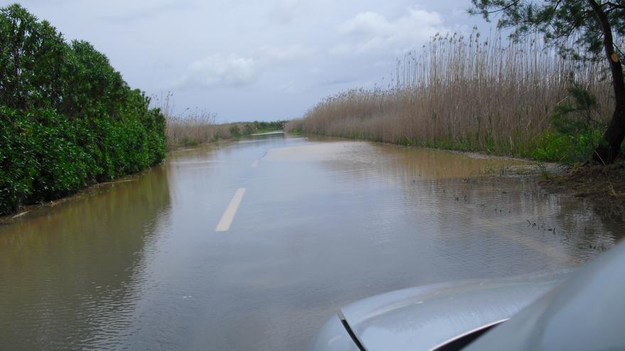 Borrasca Blas en Mallorca: Cierran la carretera de s&#039;Albufera por inundaciones