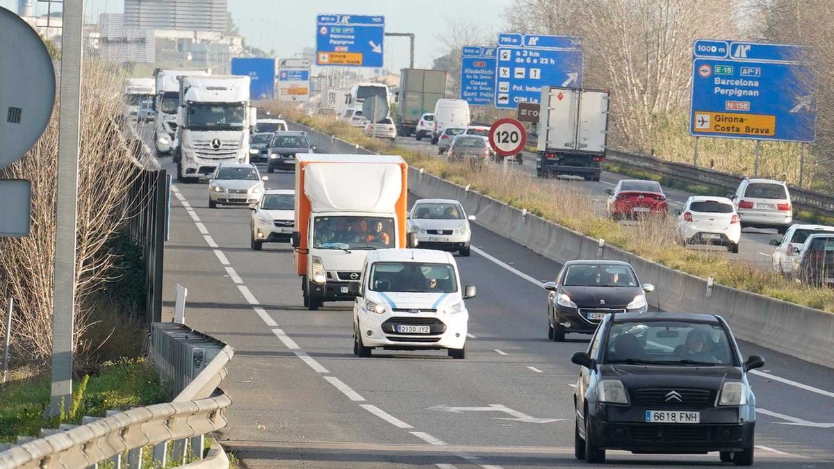 L&#039;autovia A-2, al seu pas per les comarques gironines