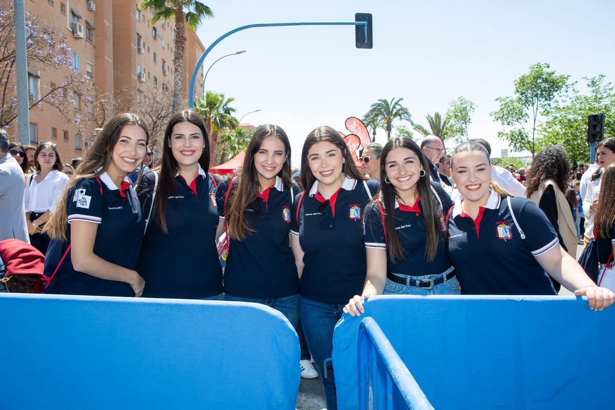 Primera mascletà de las nueva Bellea del Foc y sus damas Primera mascletà de las nueva Bellea del Foc y sus damas