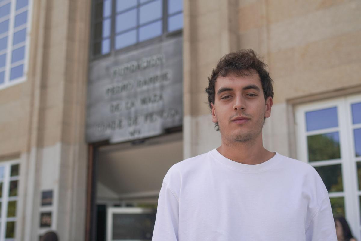 Jacobo Romero, estudiante becado por la Fundación Pedro Barrié de la Maza.