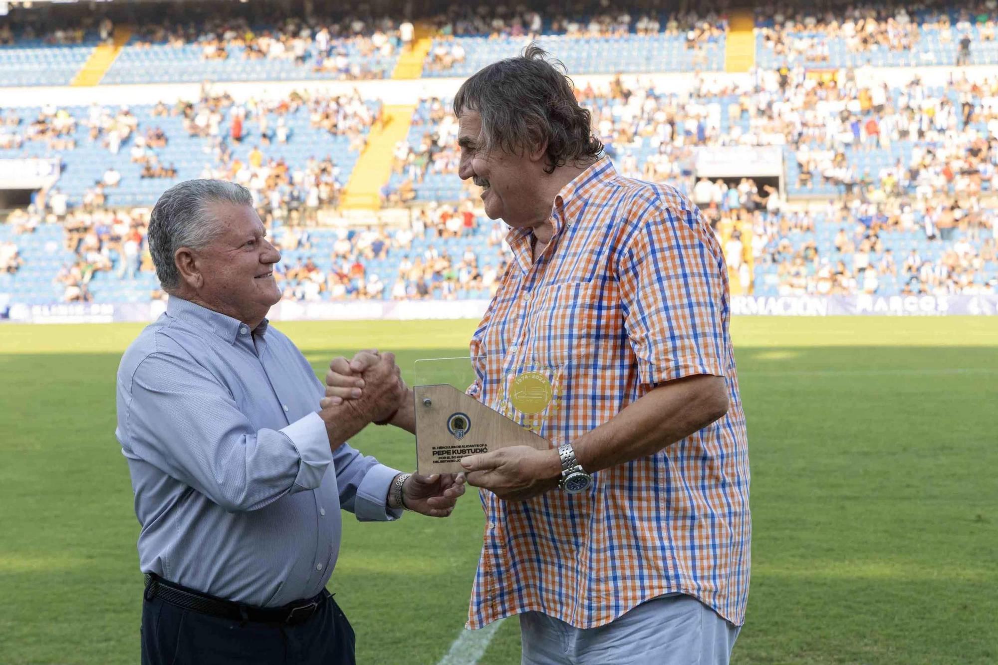 El Hércules celebra el 50 aniversario del Rico Pérez ganando el Trofeo Ciudad de Alicante ante el Alavés