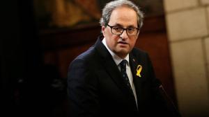 Quim Torra, en un acto en junio del 2018.