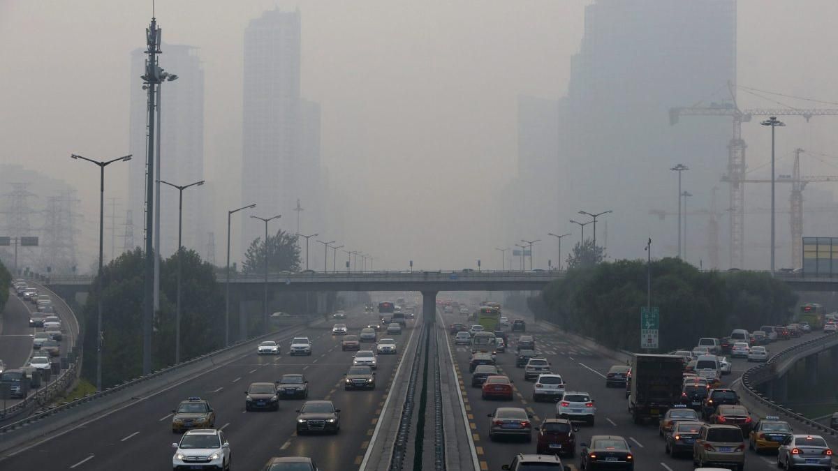 Imagen de archivo de la contaminación ambiental en Pekín.