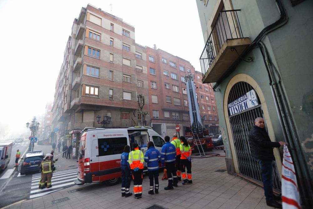 Incendio en Ciudad Naranco .