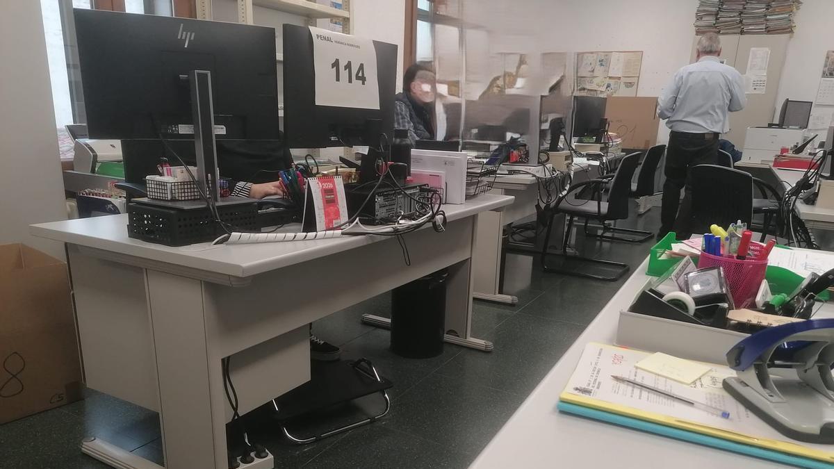 Oficina sección de lo Penal del Tribunal de Instancia de Zamora.