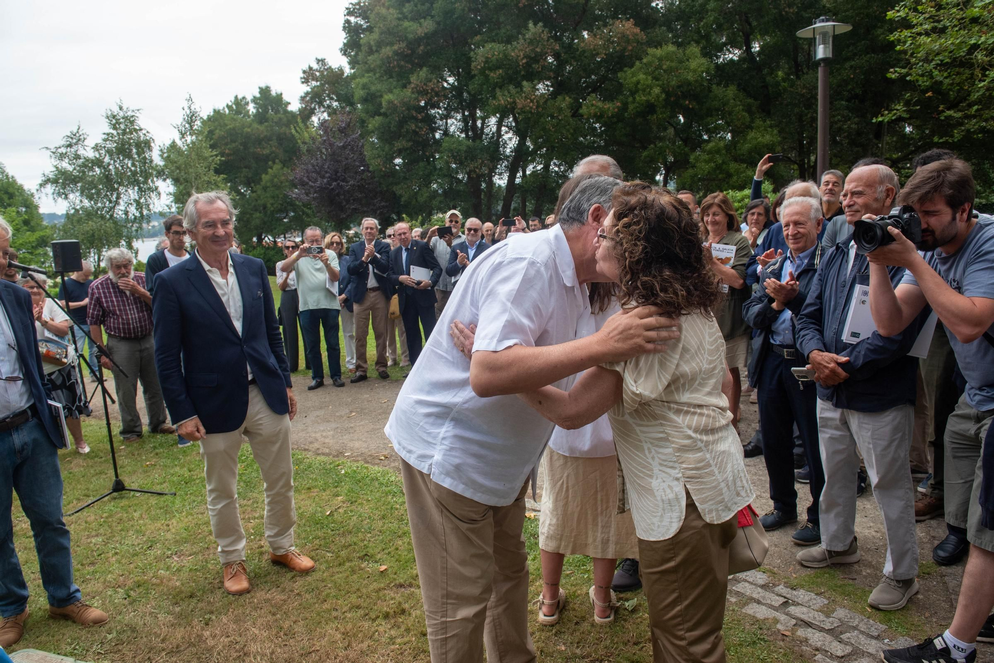 Inauguración del parque Rafael Castor Casdelrrey en Bastiagueiro