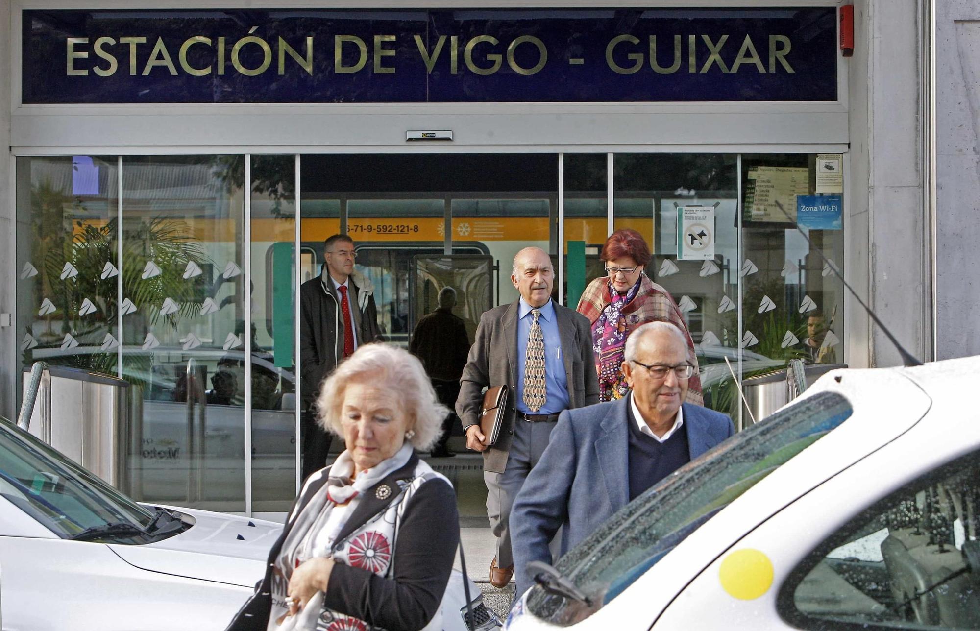 Viaje en tren a la estación de Vigo