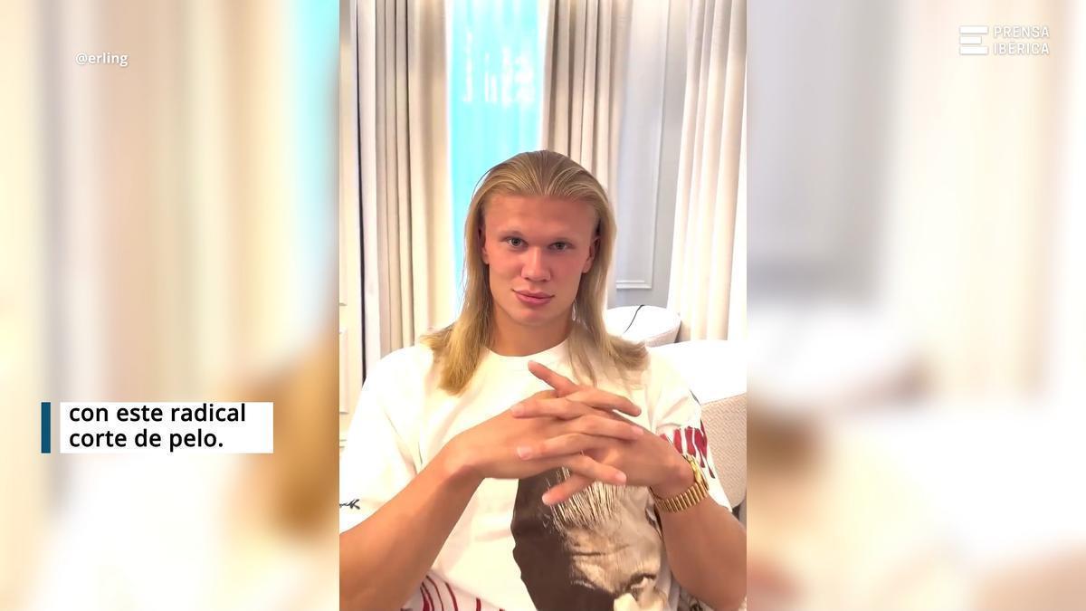 Así es el sorprendente cambio de look de Erling Haaland