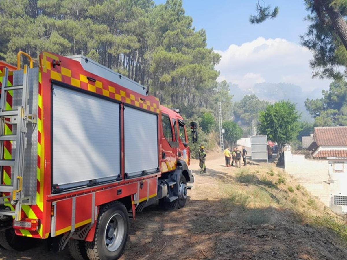 Bomberos de la Diputación de Cáceres en Ávila.