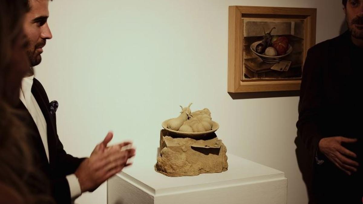 Escultura de Ganga inspirada en un bodegón de Gaya