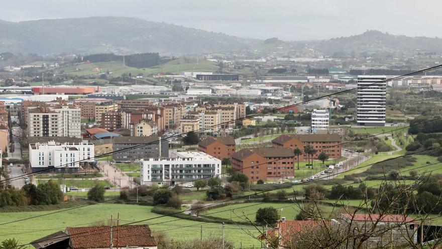 Vista de la zona por la que discurrirá el vial de Jove.