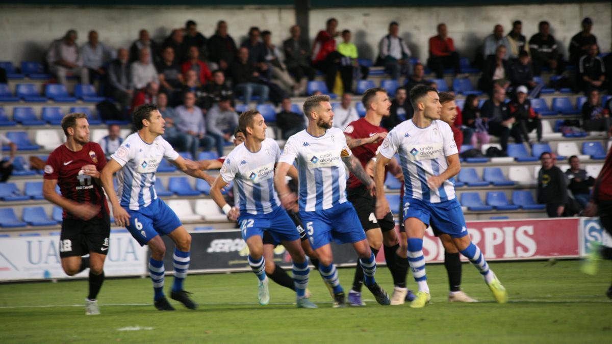 Imagen de un partido del Alcoyano