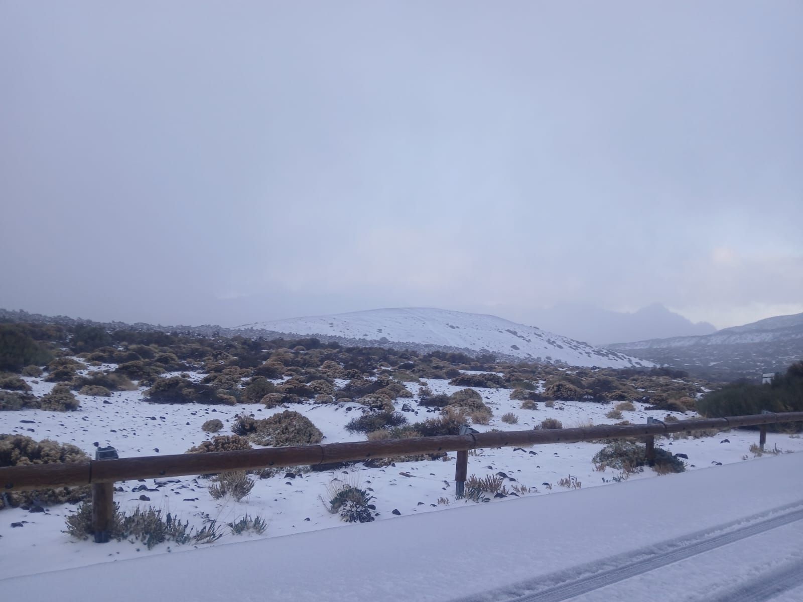 Nieve en el Teide