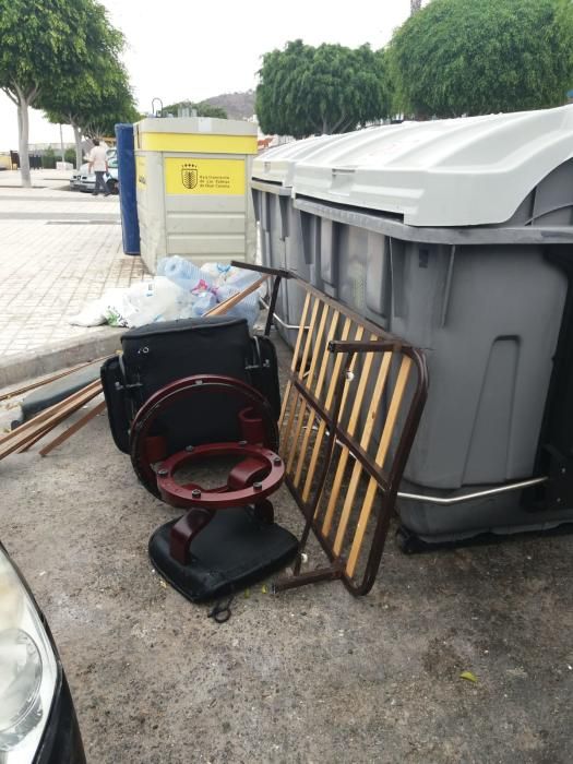 Dispositivo especial contra el abandono de escombros y muebles en la calle