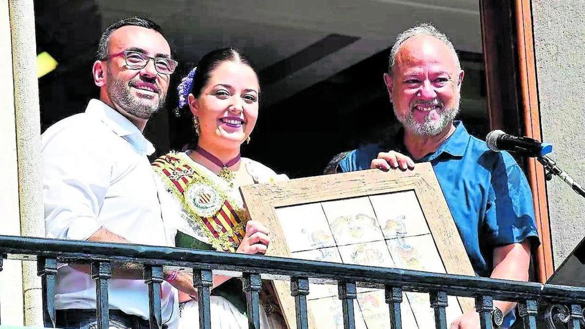 Joan Raga  (a la dreta de la imatge) va ser el protagonista de la Crida a la Festa de la Mare de Déu de Gràcia de 2018