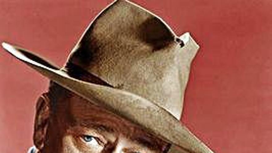 El actor John Wayne en una de sus películas.