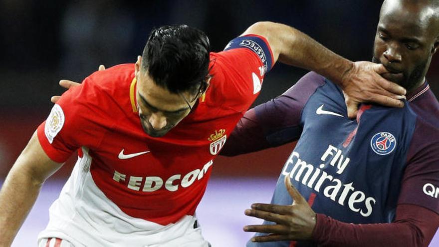 Falcao en el partido ante el PSG.