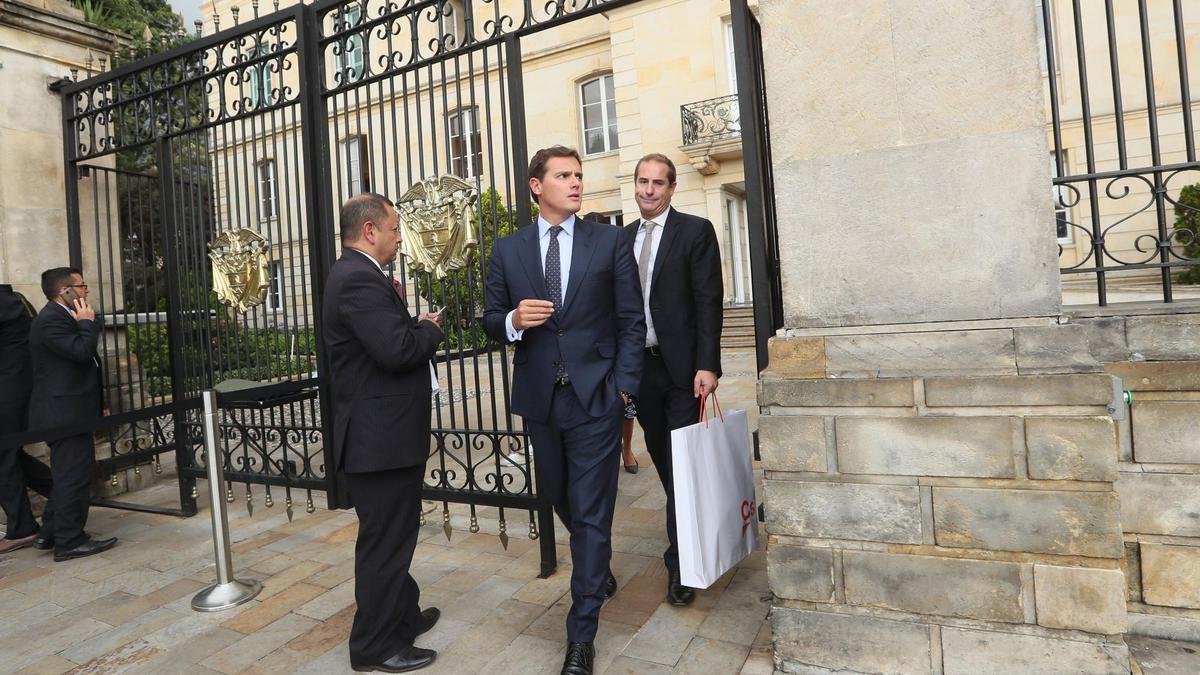 Daniel Bardavío, junto a Albert Rivera, en una imagen de archivo.