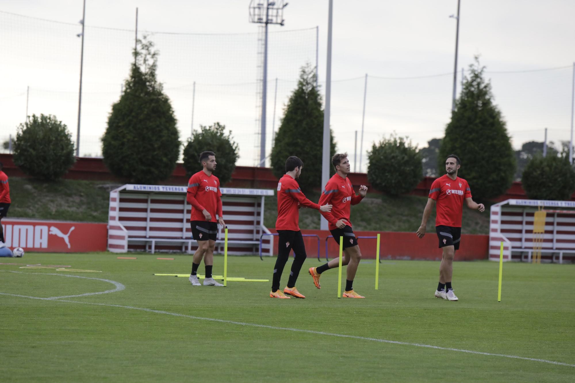 En imágenes: Entrenamiento del Sporting en Mareo