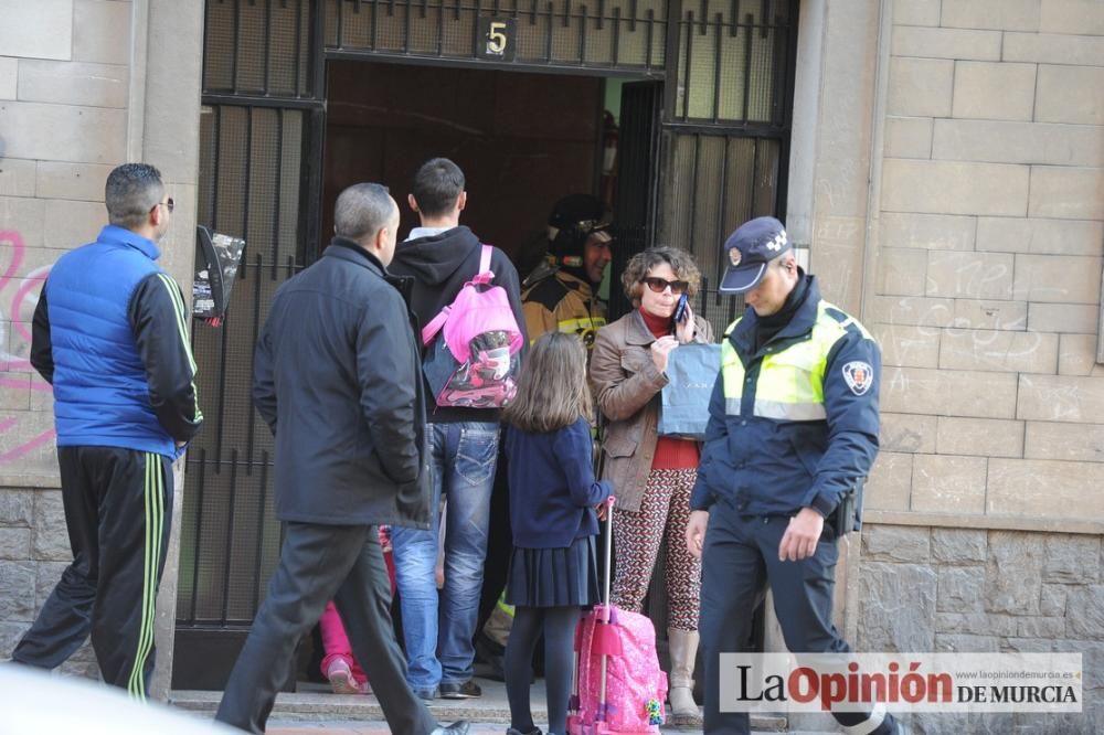 Incendio en un piso en San Andrés