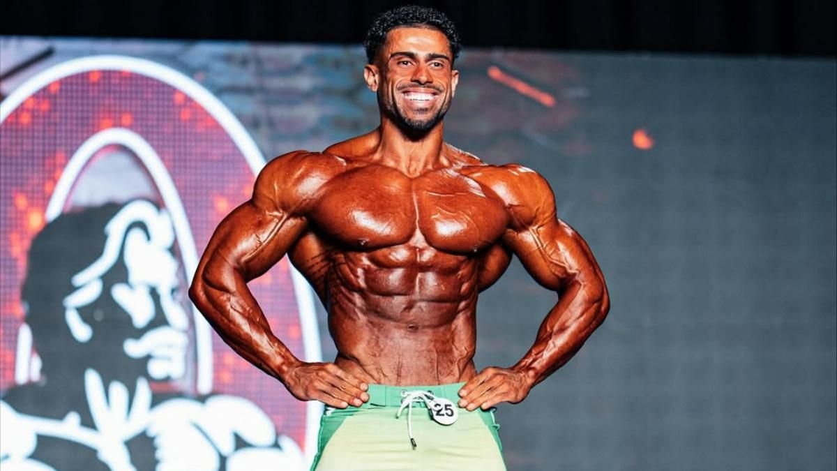 Mauro Fialho, durante su participación en el Mr Olympia 2025