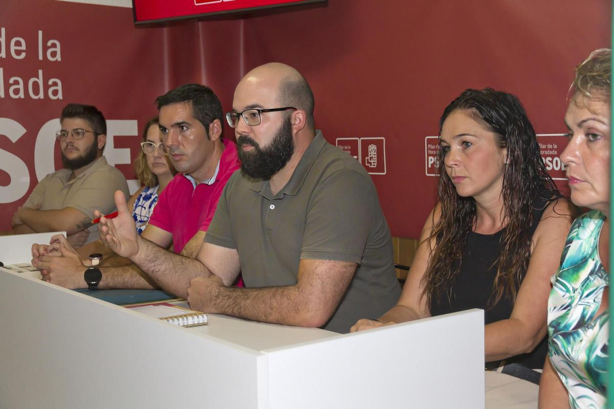 Representantes del PSOE en el pleno de Pilar de la Horadada