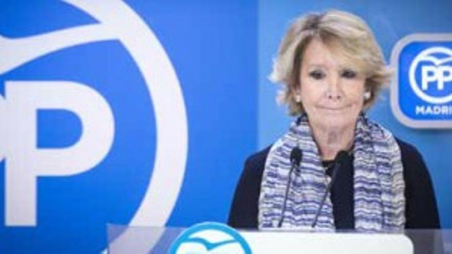 Esperanza Aguirre dimite como presidenta del PP de Madrid