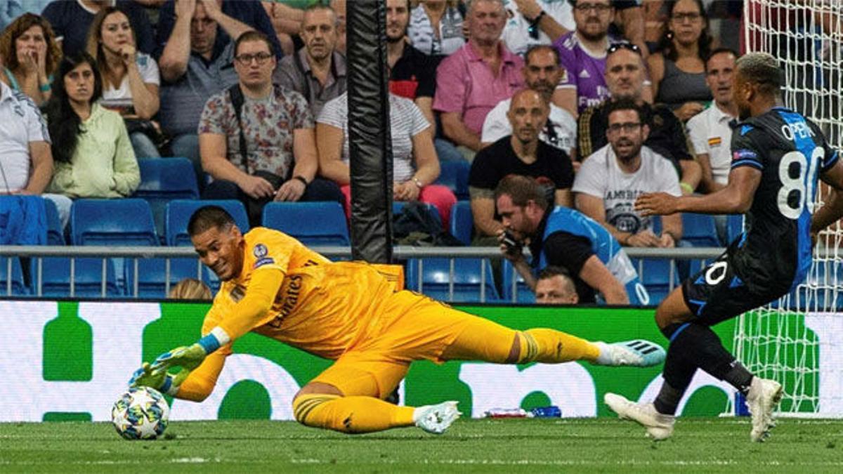 Areola salvó al Madrid de la goleada con una buena parada