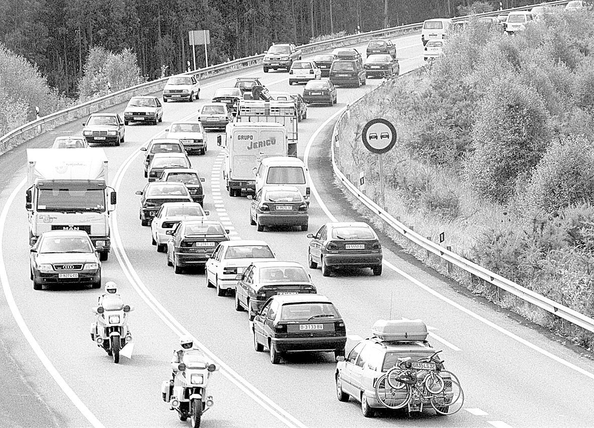 1999: Atascos en la Variante de Avilés