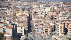 Una vista de la ciudad de Manresa.