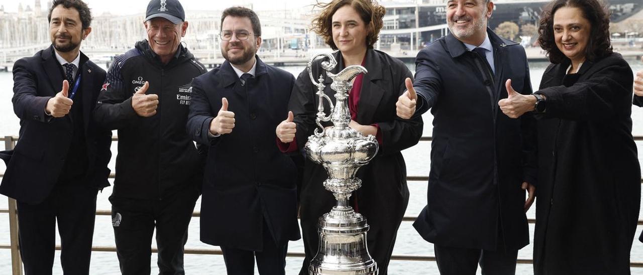 Presentación de la Copa América en Barcelona.